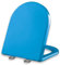 Brigtviee Toilettendeckel,WC Sitz mit Absenkautomatik,Klodeckel D-Form aus Polypropylen,Farbiger Toilettensitz,Klobrille mit Quick-Release Funktion für leichte Reinigung,36 * 47cm,Blau