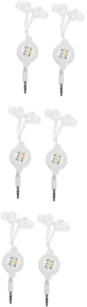 DIYEAH 6 Piezas Auriculares Intrauditivos Retráctiles con Flexible Aislamiento de Ruido y Audio Claro para Deportes Viajes y Uso Diario