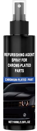Kustimantu Spray Agente Ristrutturazione Cromo | Spray Agente Ristrutturazione per Parti Cromate - Liquido Rinnovatore Lucido 100ml per Principianti Professionali Uso Quotidiano