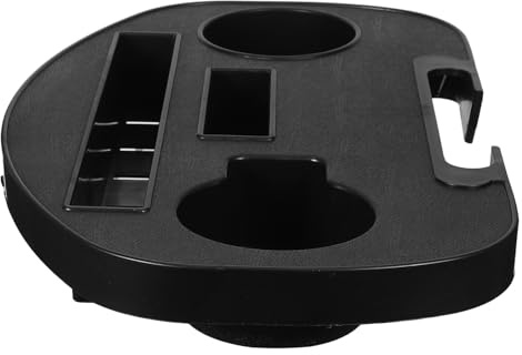 POPETPOP Porte-gobelet pour Chaise Longue avec Plateau Plastique Résistant Aux Intempéries Support Boissons et Snacks pour Plage Camping et Détente Extérieur Réutilisable