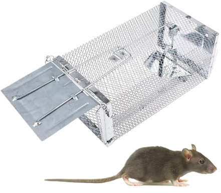 TNPLKIUYT Jaula Trampa for Ratas y Ratones 27,5 x 14,5 x 11,5 cm