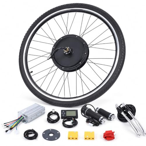 Kit Conversion Vélo Électrique 28 Pouces, Roue Avant 36V 500W avec LCD Pas