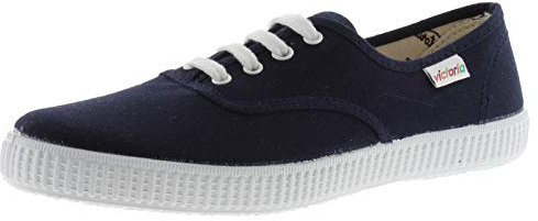 victoria Zapatillas Unisex 1915 Lona & Cordones Blancos 106613 para Adulto Marino 40