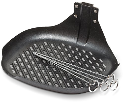 Philips HD9941/00 Grill-Kit für Airfryer Turbostar mit 0,8kg Fassungsvolumen (Grillpfanne und Grillspieße)