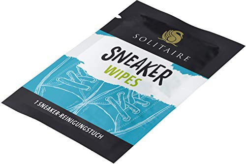 Solitaire SNEAKER WIPES - 10 einzeln verpackte feuchte Reinigungstücher für die schnelle Reinigung der Schuhe unterwegs oder zuhause