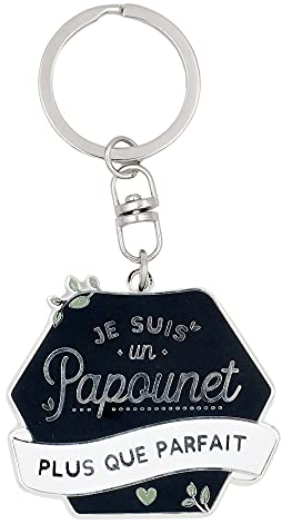 Manahia Porte clés Cadeau Papa - Je t'aime tout plein - Porte-clefs Papa - Fête des Pères - Annonce Grossesse Papa - Cadeau Noël, Anniversaire Papa - Papounet
