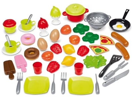 Jouets Ecoiffier 2657 - Contenitore per Alimenti, 50 Pezzi, Multicolore