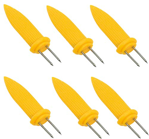 PAPSTAR 6 Stück Maiskolbenhalter für Maiskolben Maisspieße Grillen Spieße Stocher BBQ Grillzubehör