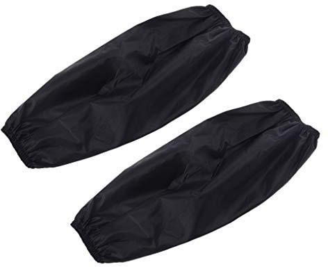 ZIRAN 1 Paire de Manches de Bras imperméables à l'huile étanches Couvre Les Manches Manchettes de Nettoyage de Protection de Cuisine Outil Manchon Noir