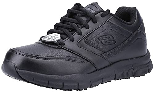Skechers Women's Nampa Wyola Casual Shoes, Black Synthetic (pu), 6 UK