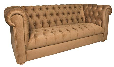 jvmoebel Dreisitzer Couch Polster Chesterfield Sofa Design Leder Sofas Couchen 3 Sitzer