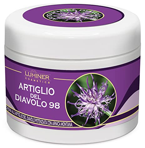 Luminer Pommade Extra Forte Griffe du Diable 200 ml, Crème Griffe du Diable et Arnica pour massages articulaires et musculaires, Formule naturelle concentrée à action rapide fabriquée en Italie