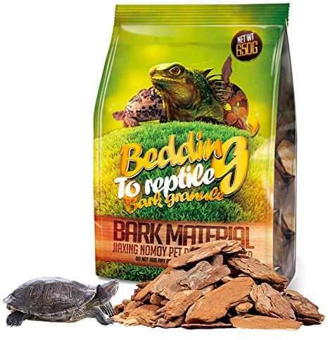 Hamiledyi Reptile Bark Bedding Tortoise Habitat Substrate Natural Terrarium Bark Wood Chips Tank Supplies for Snake Spiders Bearded Dragons Hermit Crabs Geckos