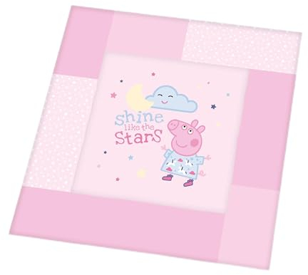 Herding Krabbeldecke Peppa Pig, Polyester, Mehrfarbig, 115 x 115 cm