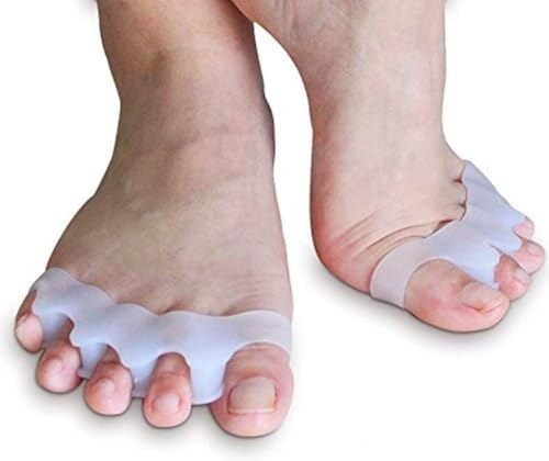 4 Separatore Dita Piede, Raddrizza divaricatori per tutte le dita dei piedi alluce valgo correzione alluce a martello dolore al piede calli protezione calli