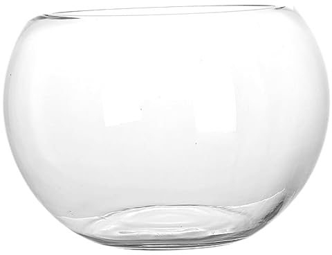 Artibetter Fischbecken Aus Glas Schale Für Halter Für Kerzenschale Blumenvase Glas Blumen Transparent Fischschalen Aus Glas Kreisvase Klein Gewöhnliches Glas Glaskugel Büro Empfindlich