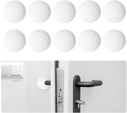 AiQInu Paracolpi Porta, 10 Pezzi Silicone Fermaporta Maniglia, Autoadesivi Proteggi Maniglia Per Proteggere Pareti E Mobili