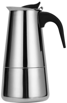 Palmcee Stovetop Espresso Maker, Moka Pot 300ML(6 Cup) Stainless Steel Coffee Maker Mocha Pot Cafe Maker with Insulated Handle Gift for Coffee Lovers Home Office