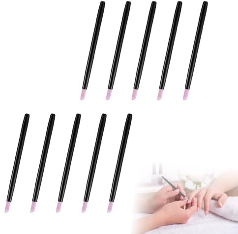 Eruceky 10 PCS Bastoncino per la Cura Delle Unghie, Lima per Cuticole, Levigatura Unghie Penna, Adatto per Manicure, Cura Delle Unghie, Mantenimento Delle Unghie Belle