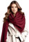 Damen Kaschmir Schal Halstuch dünn Herbst Winter 185x65 Kaschmirschal Wein Rot Pashmina stilvoll elegant Wollschal Wolle Uni Farbe Damenschal (Dunkel Rot)