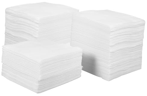 TOPPERFUN 400 Stück Abschminktücher aus Vliesstoff Einweg Reinigungspads mit Atmungsaktivität und Abriebfestigkeit für Sanfte Make Up Entfernung und Hautreinigung