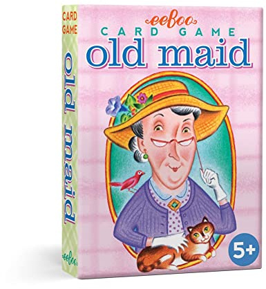 eeBoo: Old Maid Playing Card Game, Cards are Durable and Easy to Use, Instructions Included, Educational and Fun Learning, for Ages 5 and up