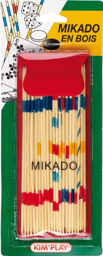 Cofalu Kim'Play Mikado Wooden Travel Game with Pouch