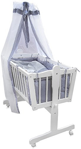 Baby Cradle / Cot / Bassinet / Extra Bed + 9 Accessories