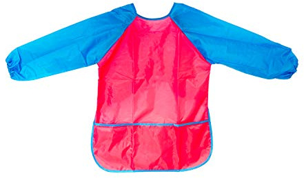 TSI Grembiule da pittura per bambini, 60 x 44 cm, colore rosa/azzurro, art. n. 49283-P