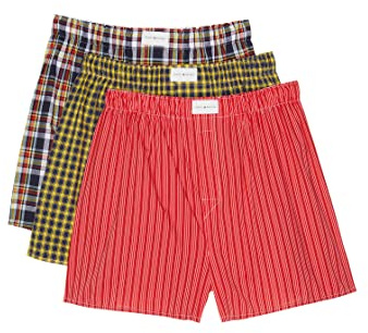 Tommy Hilfiger Men's Cotton Classics 3-Pack Woven Boxer