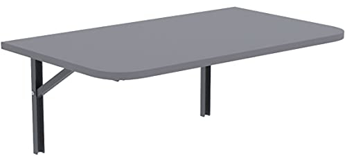 AKKE Wandklapptisch mit abgerundete Ecken für Küche Zimmer Wohnzimmer Kinderzimmer 70 cm x 40 cm, Wandtisch klappbar, Klappbarer Wandtisch Küchentisch Kindertisch, Klapptisch Klappschreibtisch Küche