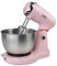 350W Electric Stand Mixer for Baking Whisk Food Mixer 5 Speeds Adjustable Cake Mixer Includes 3.2L Bowl, 2 x Beaters, 2 x Dough Hooks for Home Baking Kitchen Mixing Beater Egg (Color : Pink)