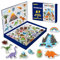 Magdum Magnete Kinder für Magnettafel 67 Stück - Dinosaurier Kinder Magnete Kühlschrank - Magnet Spielzeug Kinder - Magnete Für Kinder - Kühlschrankmagnete Kinder - Lernspielzeug für Kinder
