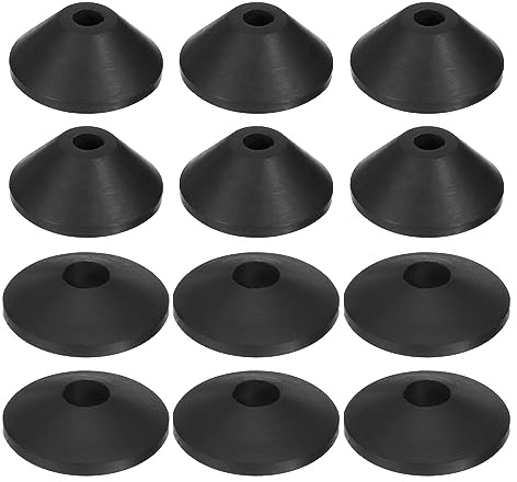 QUARKZMAN 12Stk Toilette Bolzen Gummi Unterlegscheibe Konisch Unterlegscheiben Toilette Tank Leakage Prevent Kit für Toilette Tank Schale Bolzen, (000013aa230613qmaneu)