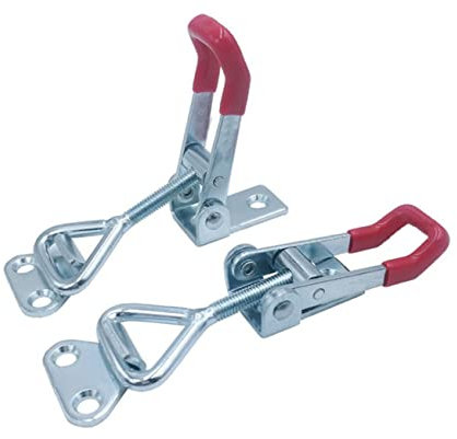 Gadpiparty 2pièces Pince à Basculer à Rapide Serrage Horizontal Pour De Soudage Et Électronique Accessoire Métallique Pratique Rouge