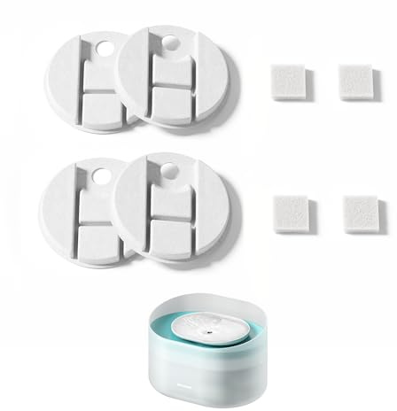 PETLIBRO Kapsel hund vattenfontän ersättningsfilter, långvarigt, rent vatten, 4-pack