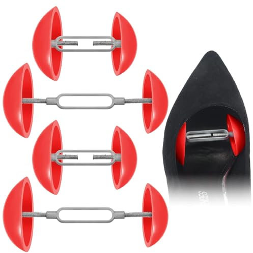 4pcs Shoe Stretcher for Women, Mini Shoe Stretchers, Adjustable Shoe Tree For Wide Feet, Mini Shoe Trees for Perfect Fit and Comfort, for Stretching and Fitting, Easy to Carry