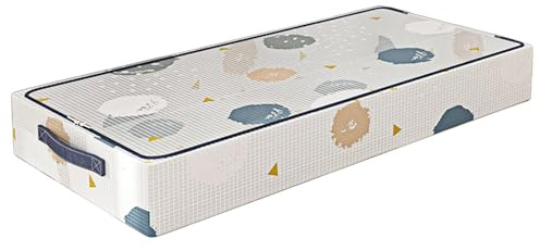 Boîte de rangement, boîtes de rangement sous-lit, organisateur d'économie d'espace, affichage transparent, protection de l'hygiène solide, 80x50x20cm pour le dortoir de cassette de linge de couette à