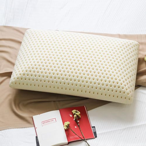 Talatex Upgraded Dunlop Pillow with Washable Cover, Hypoallergenic Pressure-Relieving Support for Neck & Shoulders | Purefusion Talalay Latex with Cooling Breathable Design Package