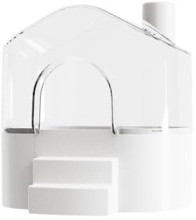 Durabilidad ABS para hámster de arena para baño de hámster, accesorios higiénicos para limpieza, juego y relajación, hábitat de animales pequeños, casa de baño de arena