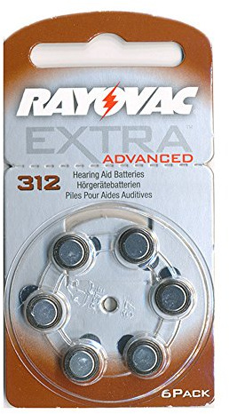 Hörgerätebatterien Rayovac Extra 312