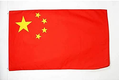 AZ FLAG - Flagge China - 90x60 cm - Chinesische Fahne 100% Polyester mit Messing-Ösen - 50g