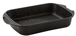 Barazzoni Cotture Speciali Lasagnera cm 35x25, Alluminio pressofuso, Nero Puntinato, 35 x 25 cm