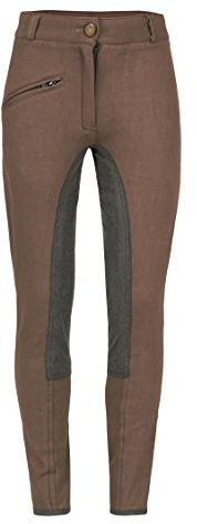 MS-Trachten Kinder Reithose braun Vollbesatz schwarz (152)