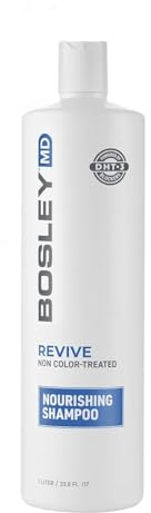 BosRevive Nourishing Shampoo for Noticeably Thinning, Non Color-Treated Hair – Helps Restore Thinning Hair & Remove DHT, Product & Pollution Build-Up, Boosts Scalp Circulation, Sulfate-Free 33.8 Fl Oz