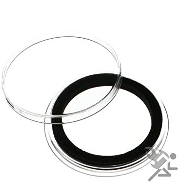 (5) Air-tite 32mm Black Ring Coin Holder Capsules for 1oz American Gold Eagles and 1oz Gold Krugerrands & Kangaroos