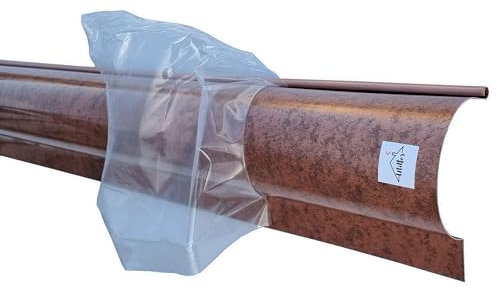 UTILFER Canalón de aluminio Roof Cobre 2 metros lineales – Todos los desarrollos, con solapa, 33