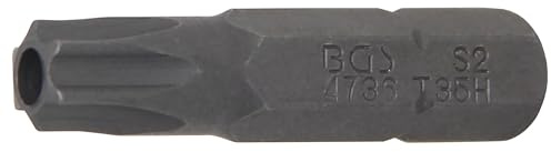 BGS 4736 | Bit | Länge 30 mm | Antrieb Außensechskant 6,3 mm (1/4) | T-Profil (für Torx) mit Bohrung T35