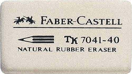 10er Packung Faber-Castell 184140 Radiergummi 7041-40 34x26x8mm (10, 34x26x8mm)