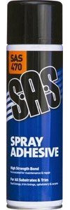 SAS Spray Adhesive Aerosol Spray 6 X 500Ml Cans (Sas470)